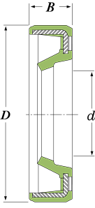 Сальник (армированная манжета) VC 10x26x5 Схема