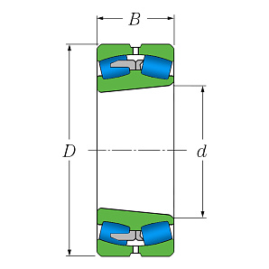 Подшипник 22217 K Схема
