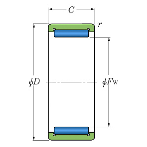 Подшипник 943 /45 Схема