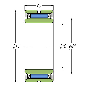 Подшипник NA 4909 Схема
