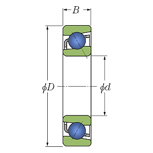 Подшипник 2- 46201 Схема